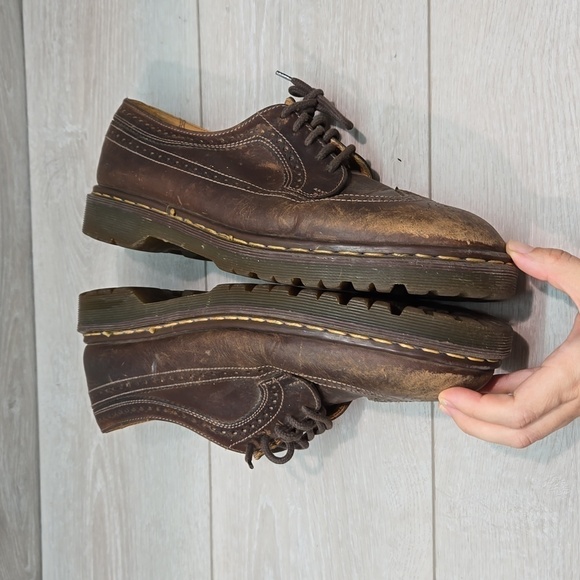 Vintage Doc Dr.Martens Mens Leather Oxford Chunky Tractor shoes sz UK 11 US 12 main image 13